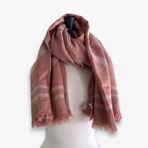 Women’s Scarf Oversized Diamond Pattern Pink OneSize